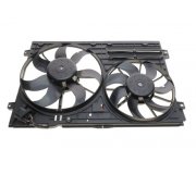 Вентилятор радіатора (з корпусом) Volkswagen Passat B6 / Фольксваген Пассат Б6 2005-2010 VN7529 AVA (Нідерланди)