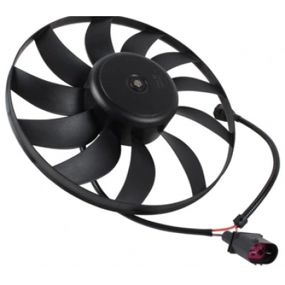 Вентилятор радиатора (одинарный вентилятор) Volkswagen Passat B6 / Фольксваген Пассат Б6 2005-2010 VN7537 AVA (Нидерланды)