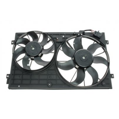 Вентилятор радиатора (с корпусом) Volkswagen Passat B6 / Фольксваген Пассат Б6 2005-2010 VN7551 AVA (Нидерланды)