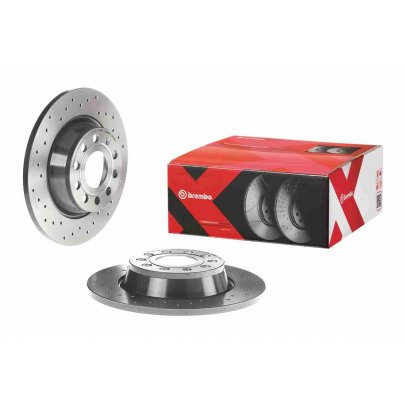 Тормозной диск задний (282х12mm) Volkswagen Passat B6 / Фольксваген Пассат Б6 2005-2010 08.A202.75 BREMBO (Италия)