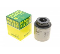 Масляний фільтр (висота 93мм) Volkswagen Tiguan / Фольксваген Тігуан 1.4 (бензин) 2007-2016 W712/93 MANN (Німеччина)