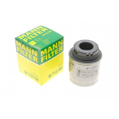 Масляний фільтр (висота 93мм) Volkswagen Tiguan / Фольксваген Тігуан 1.4 (бензин) 2007-2016 W712/94 MANN (Німеччина)