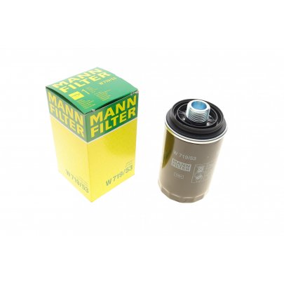 Масляний фільтр (висота 142мм) Volkswagen Tiguan / Фольксваген Тігуан 2.0 (бензин) 2007-2016 W719/53 MANN (Німеччина)