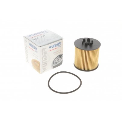 Масляный фильтр (высота 61мм) Volkswagen Tiguan / Фольксваген Тигуан 1.4 (бензин) 2007-2016 WY-107 WUNDER (Турция)