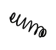 Пружина задня (L=355мм) Volkswagen Tiguan / Фольксваген Тігуан 2007-2016 OP-CSP01013 OPTIMAL (Німеччина)