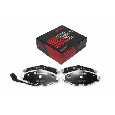 Гальмівні колодки передні (з датчиком, 160x65x20) Volkswagen Tiguan / Фольксваген Тігуан 2007-2016 07.B314.93 BREMBO (Італія)