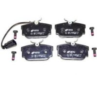 Тормозные колодки задние (c датчиком, 87x53x17) Volkswagen Tiguan / Фольксваген Тигуан 2007-2016 0767.01 Remsa (Испания)