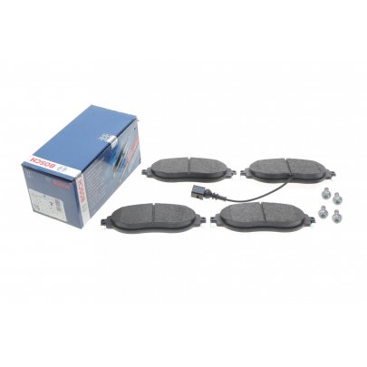 Тормозные колодки передние (с датчиком, 175.2x69.6x19.8) Volkswagen Tiguan / Фольксваген Тигуан 2007-2016 0986424285 BOSCH (Германия)