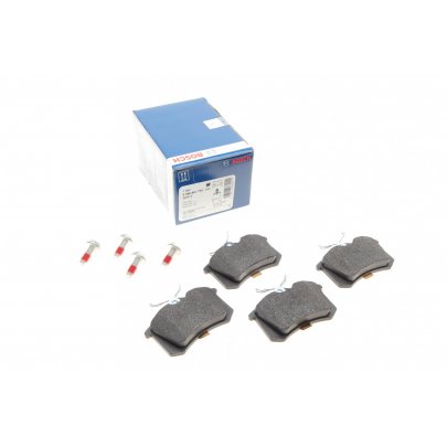 Гальмівні колодки задні (без датчика, 87x53x17) Volkswagen Tiguan / Фольксваген Тігуан 2007-2016 0986461769 BOSCH (Німеччина)