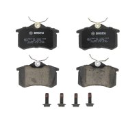 Гальмівні колодки задні (без датчика, 87x53x17) Volkswagen Tiguan / Фольксваген Тігуан 2007-2016 0986466683 BOSCH (Німеччина)