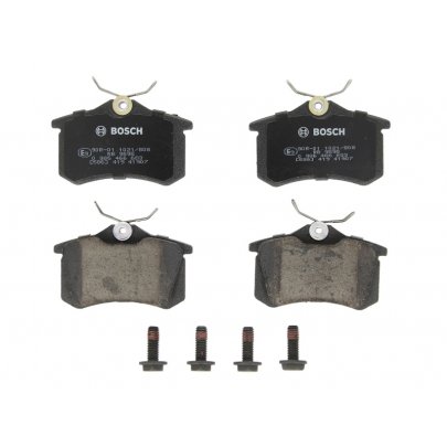 Гальмівні колодки задні (без датчика, 87x53x17) Volkswagen Tiguan / Фольксваген Тігуан 2007-2016 0986466683 BOSCH (Німеччина)