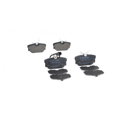 Гальмівні колодки задні (з датчиком, 87x53x17) Volkswagen Tiguan / Фольксваген Тігуан 2007-2016 0986494051 BOSCH (Німеччина)