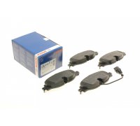 Гальмівні колодки передні (з датчиком, 160x65x20) Volkswagen Tiguan / Фольксваген Тігуан 2007-2016 0986494660 BOSCH (Німеччина)