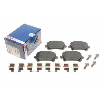 Тормозные колодки задние (без датчика, 105.5x56x17) Volkswagen Tiguan / Фольксваген Тигуан 2007-2016 0986494731 BOSCH (Германия)