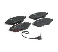 Гальмівні колодки передні (з датчиком, 175.2x69.6x19.8) Volkswagen Tiguan / Фольксваген Тігуан 2007-2016 10H9044-JPN JAPAN AUTO (Італія)