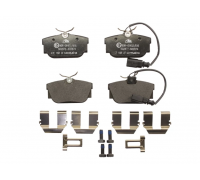 Тормозные колодки задние (c датчиком, 87x53x17) Volkswagen Tiguan / Фольксваген Тигуан 2007-2016 13.0460-2872.2 ATE (Германия)