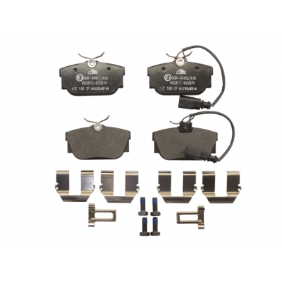 Гальмівні колодки задні (з датчиком, 87x53x17) Volkswagen Tiguan / Фольксваген Тігуан 2007-2016 13.0460-2872.2 ATE (Німеччина)