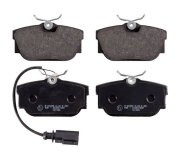 Гальмівні колодки задні (з датчиком, 87x53x17) Volkswagen Tiguan / Фольксваген Тігуан 2007-2016 16412 FEBI (Німеччина)