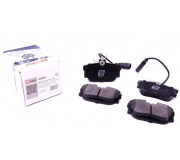 Гальмівні колодки задні (з датчиком, 87x53x17) Volkswagen Tiguan / Фольксваген Тігуан 2007-2016 209008 SOLGY (Іспанія)