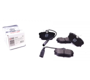 Гальмівні колодки задні (з датчиком, 87x53x17) Volkswagen Tiguan / Фольксваген Тігуан 2007-2016 209070 SOLGY (Іспанія)