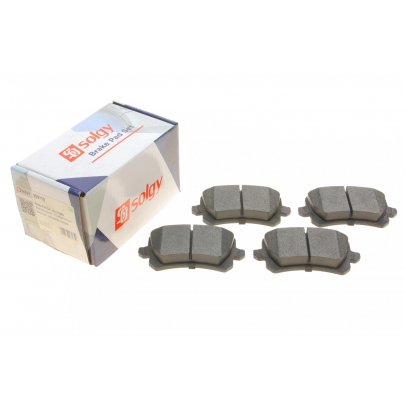 Тормозные колодки задние (без датчика, 105.5x56x17) Volkswagen Tiguan / Фольксваген Тигуан 2007-2016 209110 SOLGY (Испания)