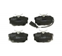 Тормозные колодки задние (c датчиком, 87x53x17) Volkswagen Tiguan / Фольксваген Тигуан 2007-2016 215932 HART (Польша)