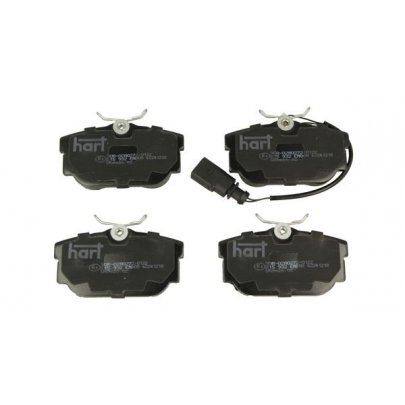 Тормозные колодки задние (c датчиком, 87x53x17) Volkswagen Tiguan / Фольксваген Тигуан 2007-2016 215932 HART (Польша)