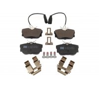 Тормозные колодки задние (c датчиком, 87x53x17) Volkswagen Tiguan / Фольксваген Тигуан 2007-2016 224753 NK (Дания)