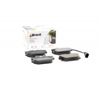 Тормозные колодки задние (c датчиком, 87x53x17) Volkswagen Tiguan / Фольксваген Тигуан 2007-2016 232240070210 BRECK (Польша)