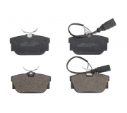 Гальмівні колодки задні (з датчиком, 87x53x17) Volkswagen Tiguan / Фольксваген Тігуан 2007-2016 234460070210 BRECK (Польща)