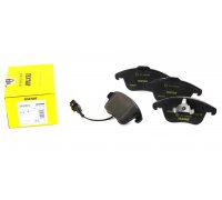 Тормозные колодки передние (с датчиком, 155.1x71.9x20) Volkswagen Tiguan / Фольксваген Тигуан 2007-2016 2433301 TEXTAR (Германия)