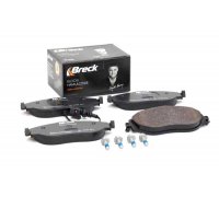 Тормозные колодки передние (с датчиком, 175.2x69.6x19.8) Volkswagen Tiguan / Фольксваген Тигуан 2007-2016 247380055100 BRECK (Польша)