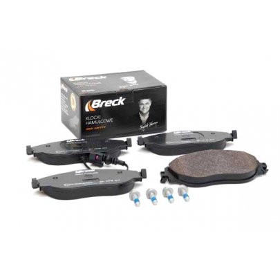 Тормозные колодки передние (с датчиком, 175.2x69.6x19.8) Volkswagen Tiguan / Фольксваген Тигуан 2007-2016 247380055100 BRECK (Польша)