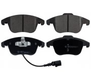 Гальмівні колодки передні (з датчиком, 155.2x72x19.8) Volkswagen Tiguan / Фольксваген Тігуан 2007-2016 30916760 SWAG (Німеччина)