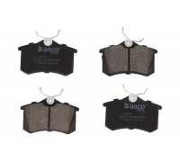 Гальмівні колодки задні (без датчика, 87x53x17) Volkswagen Tiguan / Фольксваген Тігуан 2007-2016 320201 DACO (Польща)