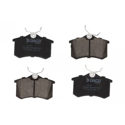 Гальмівні колодки задні (без датчика, 87x53x17) Volkswagen Tiguan / Фольксваген Тігуан 2007-2016 320201 DACO (Польща)
