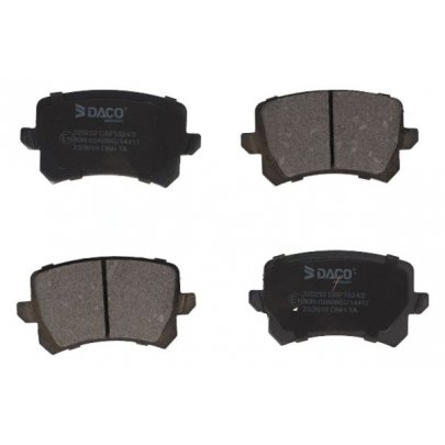 Гальмівні колодки задні (без датчика, 105.5x56x17) Volkswagen Tiguan / Фольксваген Тігуан 2007-2016 320232 DACO (Польща)