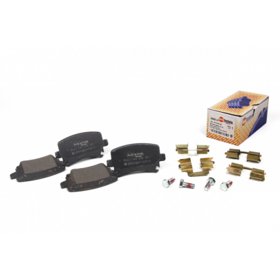 Гальмівні колодки задні (без датчика, 105.5x56x17) Volkswagen Tiguan / Фольксваген Тігуан 2007-2016 3698001 AUTOTECHTEILE (Німеччина)