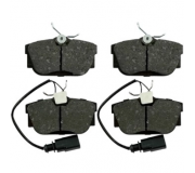 Гальмівні колодки задні (з датчиком, 87x53x17) Volkswagen Tiguan / Фольксваген Тігуан 2007-2016 3698024 AUTOTECHTEILE (Німеччина)