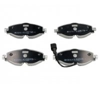 Гальмівні колодки передні (з датчиком, 160x65x20) Volkswagen Tiguan / Фольксваген Тігуан 2007-2016 50-00-0907 Ashika (Італія)