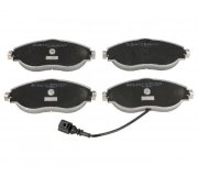 Гальмівні колодки передні (з датчиком, 175.2x69.6x19.8) Volkswagen Tiguan / Фольксваген Тігуан 2007-2016 50-00-0908 Ashika (Італія)