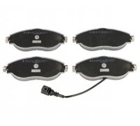 Гальмівні колодки передні (з датчиком, 175.2x69.6x19.8) Volkswagen Tiguan / Фольксваген Тігуан 2007-2016 50-00-0908 Ashika (Італія)