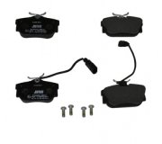 Гальмівні колодки задні (з датчиком, 87x53x17) Volkswagen Tiguan / Фольксваген Тігуан 2007-2016 573049J JURID (Німеччина)
