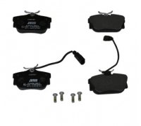 Тормозные колодки задние (c датчиком, 87x53x17) Volkswagen Tiguan / Фольксваген Тигуан 2007-2016 573049J JURID (Германия)