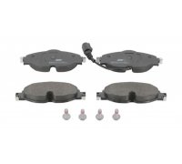 Гальмівні колодки передні (з датчиком, 160x65x20) Volkswagen Tiguan / Фольксваген Тігуан 2007-2016 573390J JURID (Німеччина)