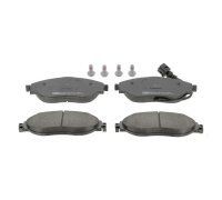 Тормозные колодки передние (с датчиком, 175.2x69.6x19.8) Volkswagen Tiguan / Фольксваген Тигуан 2007-2016 573418 CHAMPION (США)