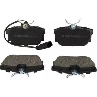 Тормозные колодки задние (c датчиком, 87x53x17) Volkswagen Tiguan / Фольксваген Тигуан 2007-2016 5SP974 SAMKO (Италия)