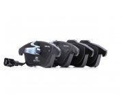 Гальмівні колодки передні (з датчиком, 155.2x72x19.8) Volkswagen Tiguan / Фольксваген Тігуан 2007-2016 601036 VALEO (Франція)