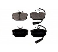 Тормозные колодки задние (c датчиком, 87x53x17) Volkswagen Tiguan / Фольксваген Тигуан 2007-2016 6010906 Kraft Automotive (Германия)