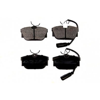 Тормозные колодки задние (c датчиком, 87x53x17) Volkswagen Tiguan / Фольксваген Тигуан 2007-2016 6010906 Kraft Automotive (Германия)